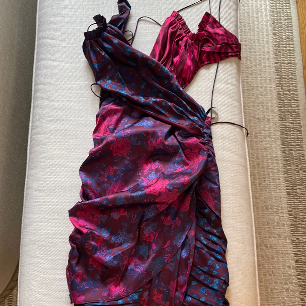 For love and lemons S silk tie dress worn ONCE